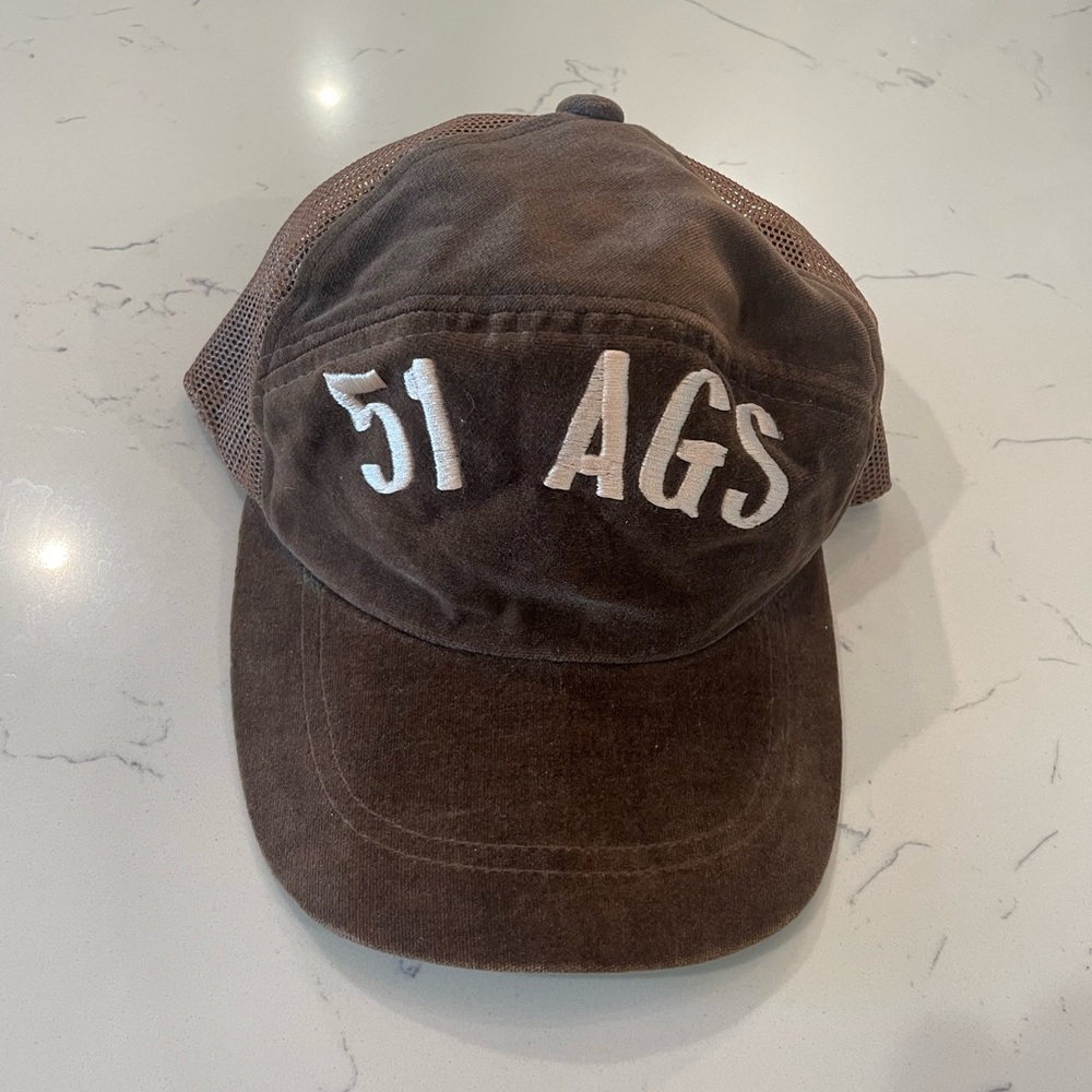 Vintage velvet trucker hat